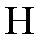 Uppercase Eta "H"